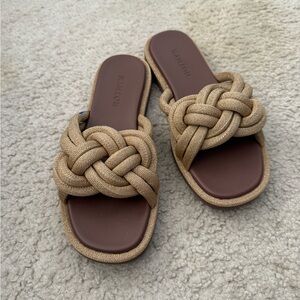 Rothy's Gold Women's Knotted Sandal Slides